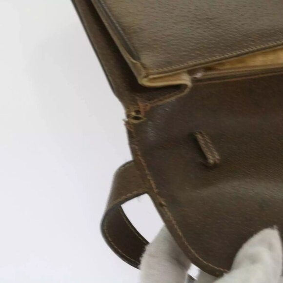 GUCCI GG Supreme Shoulder Bag PVC Leather Beige Auth - Picture 10 of 16